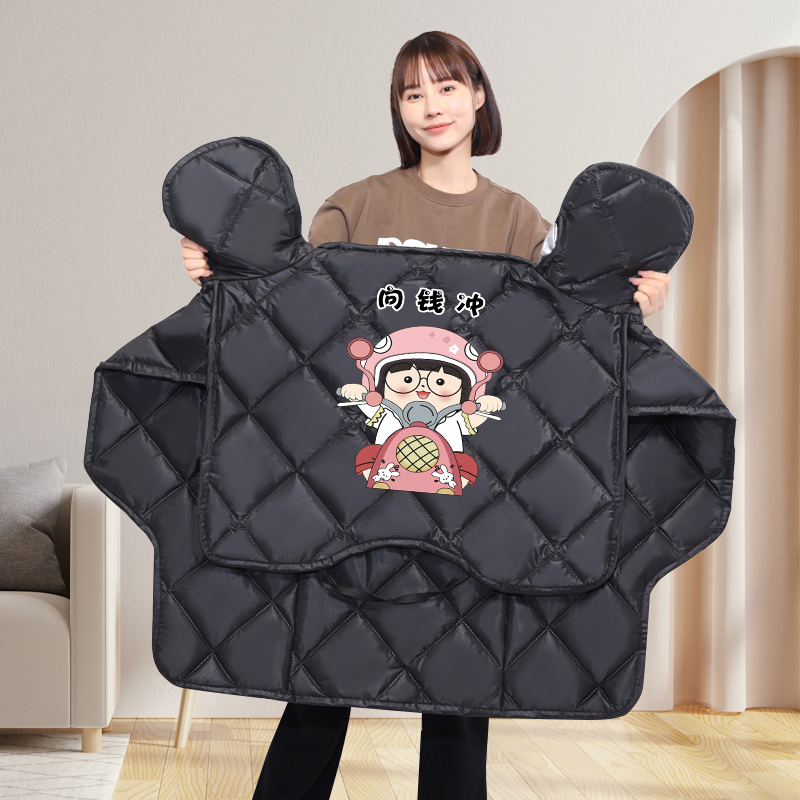 四季挡风被电动摩托车电瓶车中厚