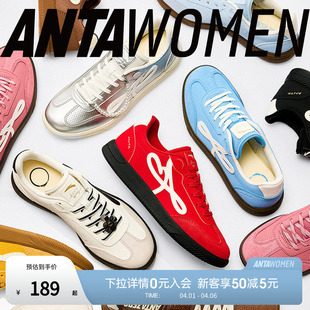 百搭休闲平底运动鞋 安踏曼舞薄底鞋 新款 2026春季 女鞋 芭蕾风德训鞋