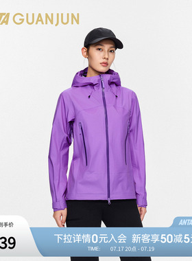 安踏冠军户外系列山锋LT 3L硬壳女防泼水透湿轻质冲锋衣162620628