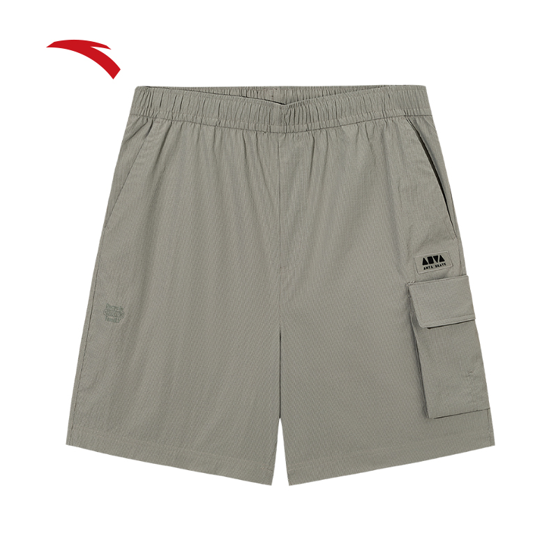 安踏潮流复古梭织短裤男女夏季新款工装休闲百搭五分裤172538501