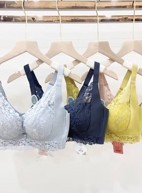古妃86803小胸聚拢内衣女秋调整型收副乳胸罩无钢圈平胸蕾丝文胸