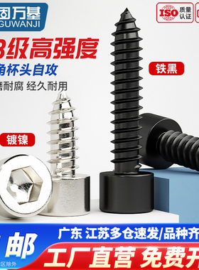 8.8级圆柱头内六角自攻螺丝钉HA杯头尖尾音响喇叭螺钉M2/M2.6-M3