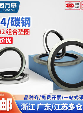 JB982组合垫圈垫片密封圈丁腈金属高压油管用O型圈螺丝密封件油封