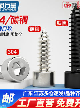 304不锈钢内六角自攻螺丝 音箱音响喇叭自攻丝小木螺钉M2M3M4M5M6