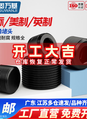 内六角堵头螺塞油塞丝堵外丝英制美制止付螺丝NPT1/2M6M8M10M-M30