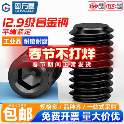 【免费开专票】平端紧定机米螺丝