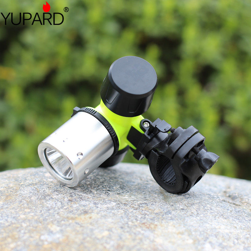 L2潜水T6 LED黄光头灯自行车灯两用防水补光拍摄潜水车灯钓鱼头灯