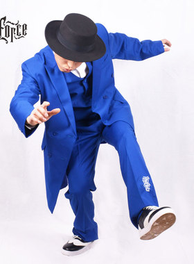 Lockin表演加长POPPIN西装FUNKY外套Popping机械舞boogaloo 西服