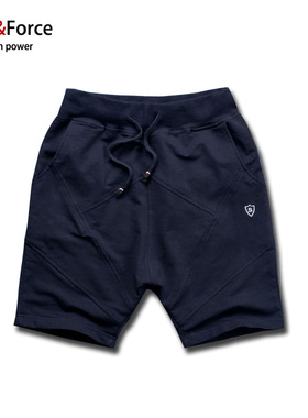 Ares＆Force夏季哈伦裤男休闲短裤宽松大码运动五分裤薄5分卫裤潮