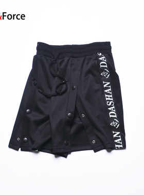 cba前开篮球训练排扣扯裤fog全开扣短裤nba快脱运动大码五分裤衩