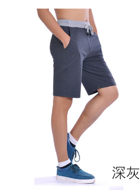 男裤夏天短裤5分裤五分裤加肥加大码运动裤修身撞色休闲卫裤裤衩