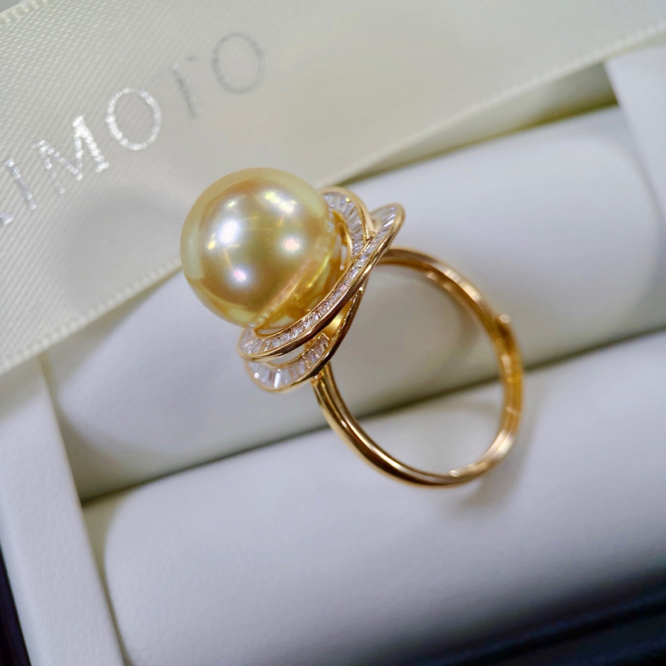 18K金镶锆石戒指配件空托