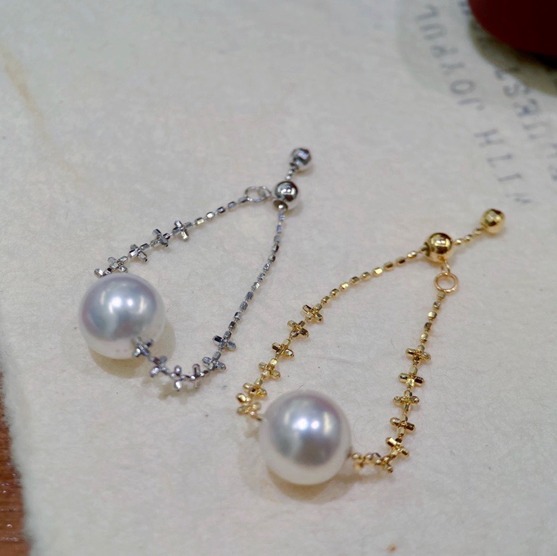 18K金戒指配件空托5-7mm