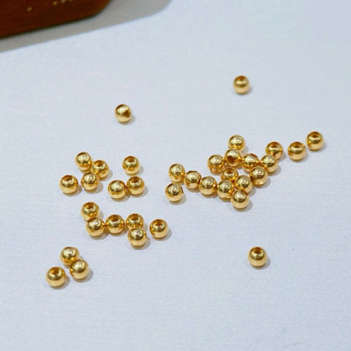 18K金珠配件diy手工珍珠手链