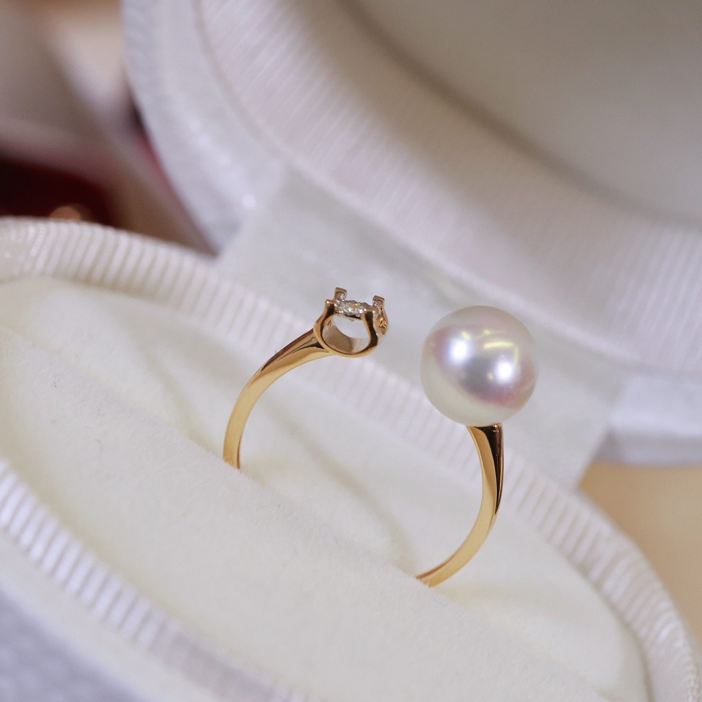 18K金镶嵌钻石戒指配件空托