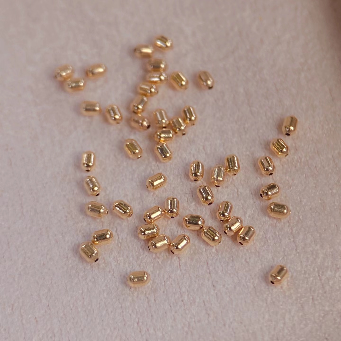 18K金珠配件diy手工珍珠手链