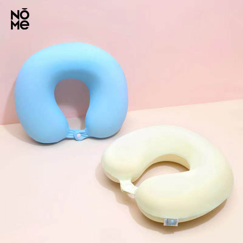 NOME 짧은 벨벳 U 자형 베개 목 거품 입자 낮잠 자동차 휴대용 여행 목 U 자형 베개 가을 겨울