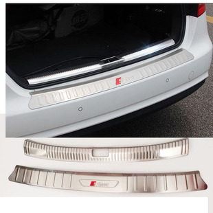 适用于奥迪16-22款A4L后护板 A4L后备箱保护板踏板门槛条 A4L改装