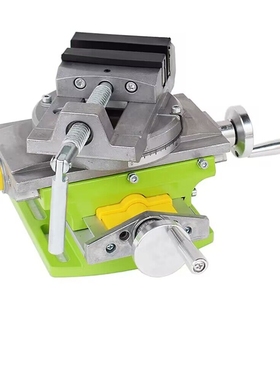 迷你强BG-6369十字台钳 多功能工作台滑台铣床 旋转款台钳 铝合金