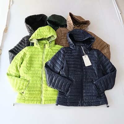 秋冬季女长袖棉服外套立领连帽拉链宽松纯色时尚百搭薄款棉衣X11