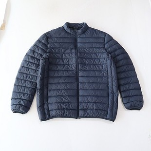 百搭棉衣D199 棉服外套立领拉链宽松休闲纯色时尚 秋冬季 男长袖