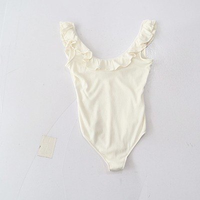 夏季新品女背心连身衣无袖U领修身微弹连体三角裤C5