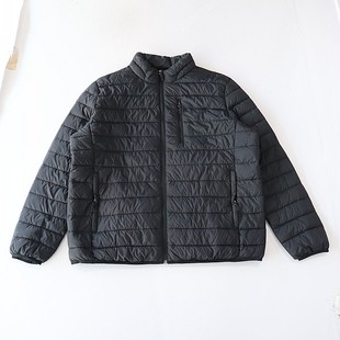 百搭薄棉衣D19 棉服外套立领拉链宽松休闲简约时尚 秋冬季 男长袖