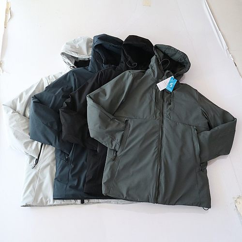 秋冬新品男长袖棉服外套连帽拉链宽松休闲青年冲锋衣薄款棉衣X15
