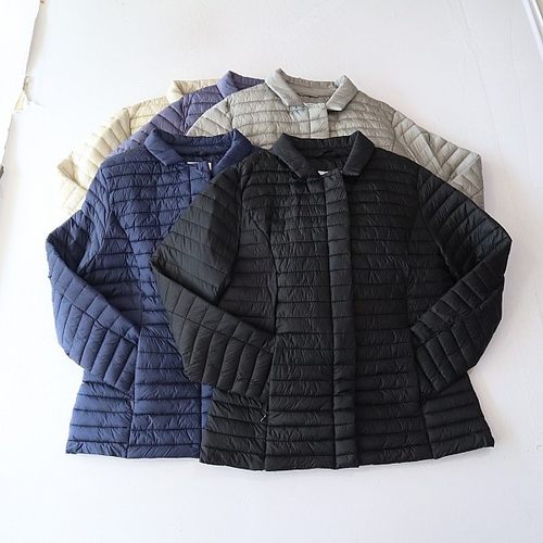 秋冬季新品女长袖棉服外套小翻领拉链暗扣收腰轻薄款百搭棉衣W2