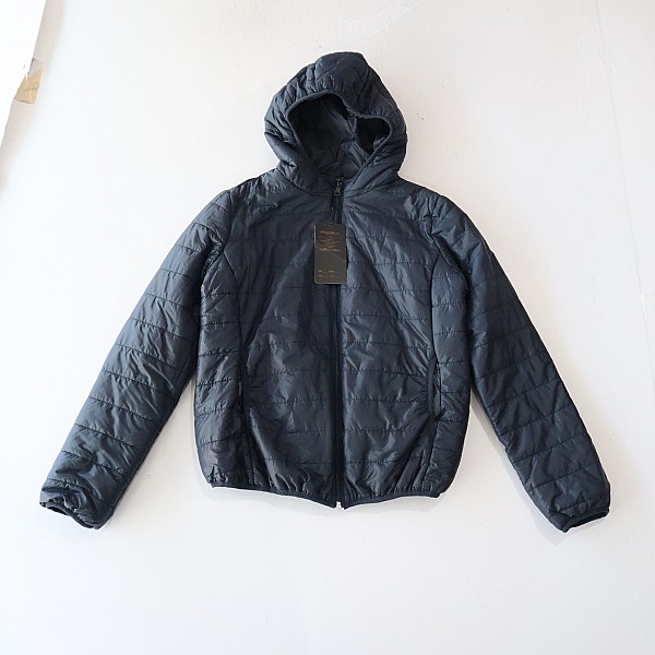 秋冬季女长袖棉服外套连帽拉链宽松纯色柔软时尚百搭薄棉衣X13