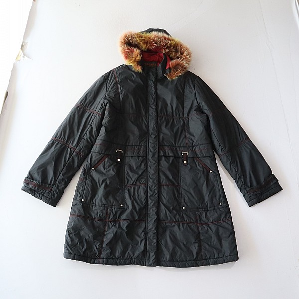 秋冬季新品女中长款长袖棉服外套立领连帽拉链宽松百搭薄款棉衣R1
