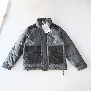 秋冬季 羽绒服外套立领拉链暗扣宽松休闲拼接青年棉服X11 男长袖