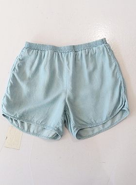 夏季新品女童牛仔短裤松紧腰宽松休闲开叉小中童时尚tiansi夏装6X