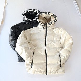 百搭通勤棉衣D16 棉服外套连帽拉链宽松休闲纯色时尚 冬季 女长袖