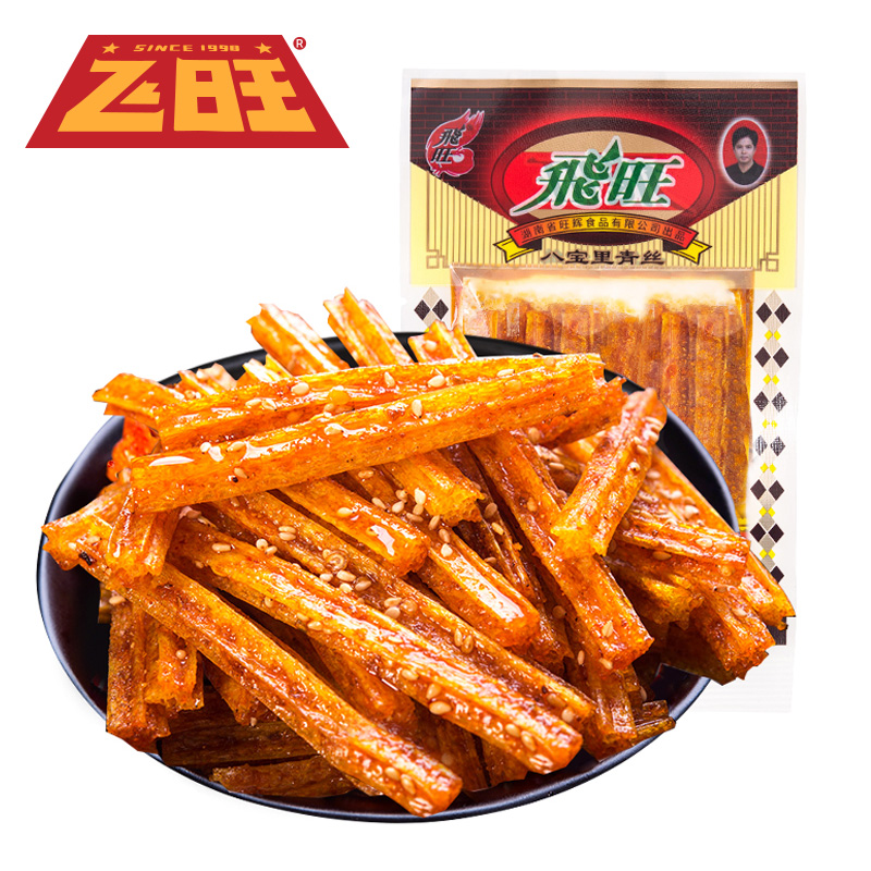 飞旺辣条八宝里青丝儿时童年休闲小零食麻辣怀旧辣片8090后小面筋 - 封面