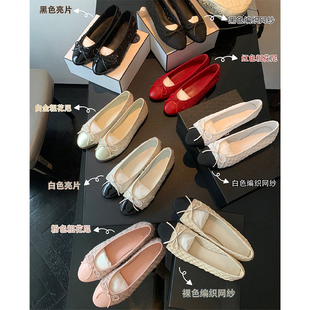 鞋子女鞋春季透气2026新款蝴蝶结浅口芭蕾鞋小个子内增高玛丽珍鞋