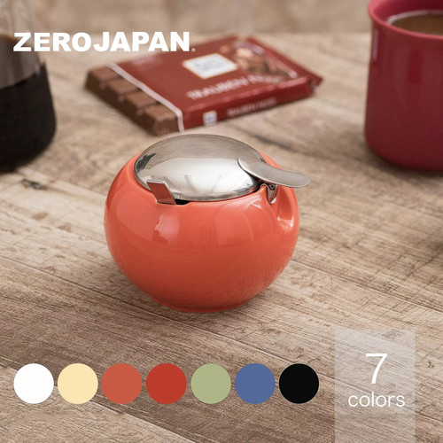 日本进口ZeroJapan美浓烧陶瓷调料罐盐罐调味调料瓶糖罐不锈钢勺