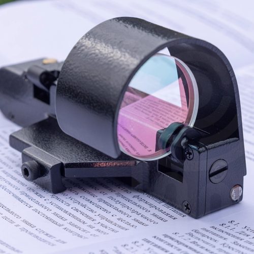 国产复刻全金属全功能OKP-7绿色倒三角分化红点摄影配件弹弓配件