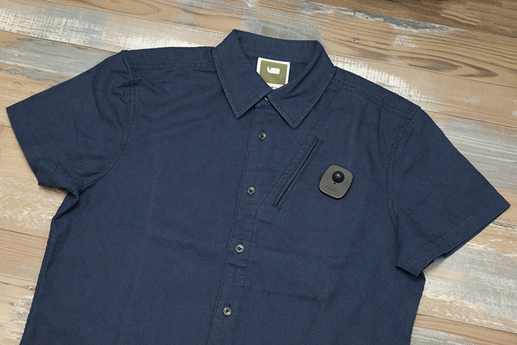 胸围102 荷系牛仔 水洗做旧 重磅硬挺亚麻 工装风修身短袖衬衫