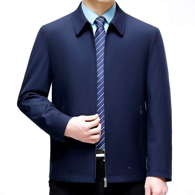 高端款桑丝夹克蚕288-29男春季新中年爸爸装商务翻领休闲宽松外秋,户外/登山/野营/旅行用品,其他户外服装,淘宝优惠券,粉丝福利购,淘宝优惠卷