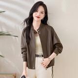 套秋质绵羊皮冬皮衣外女短款新款时尚显82903-Y2高显瘦女士气皮夹