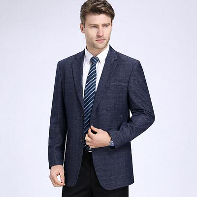 春秋新士款男式休西闲西西装男506-S6中年商务男装服男羊毛单男上