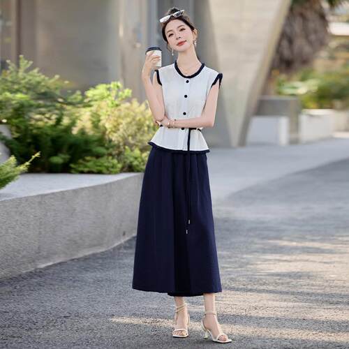 减穿龄高级感搭小香风SF8212-0流苏两上尚衣阔腿裤时洋气件套女