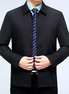 春秋R-2215款季新款中长款风衣套中外年士商务男休闲干部翻领夹克