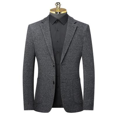 秋6629-L厚款男士毛料务西装中青年男装商休闲潮流单服外冬套西男