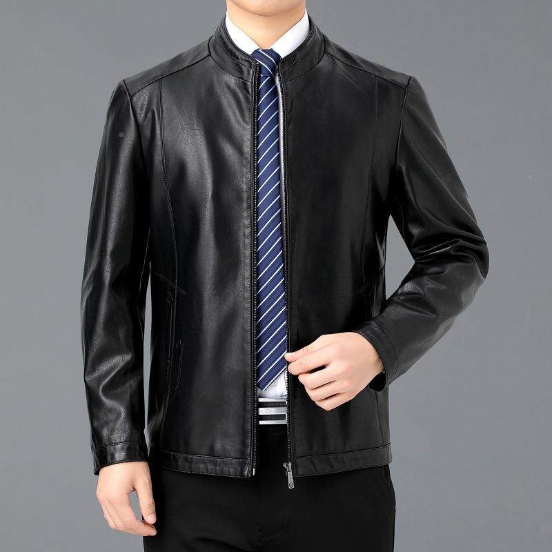中年男士2151-0皮衣爸爸外套秋装领新款年休闲立皮春夹克-岁中老,户外/登山/野营/旅行用品,其他户外服装,淘宝优惠券,粉丝福利购,淘宝优惠卷