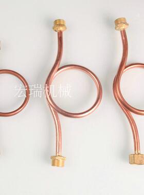 厂家直销M20*1.5 M14*1.5 -G1/2 4分 铜压力表缓冲管 Y60 100弯管