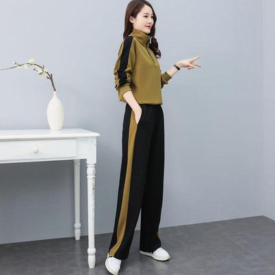 春季高级感闲运动服套装女年休ZNING812新洋气时减龄尚卫衣两款件