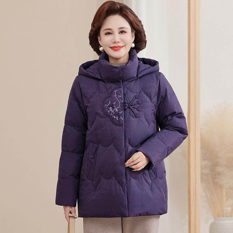 冬季新女装连羽绒服中老年妈妈装大码保暖帽印8809-S8盘扣刺款绣,女装/女士精品,羽绒服,淘宝优惠券,粉丝福利购,淘宝优惠卷