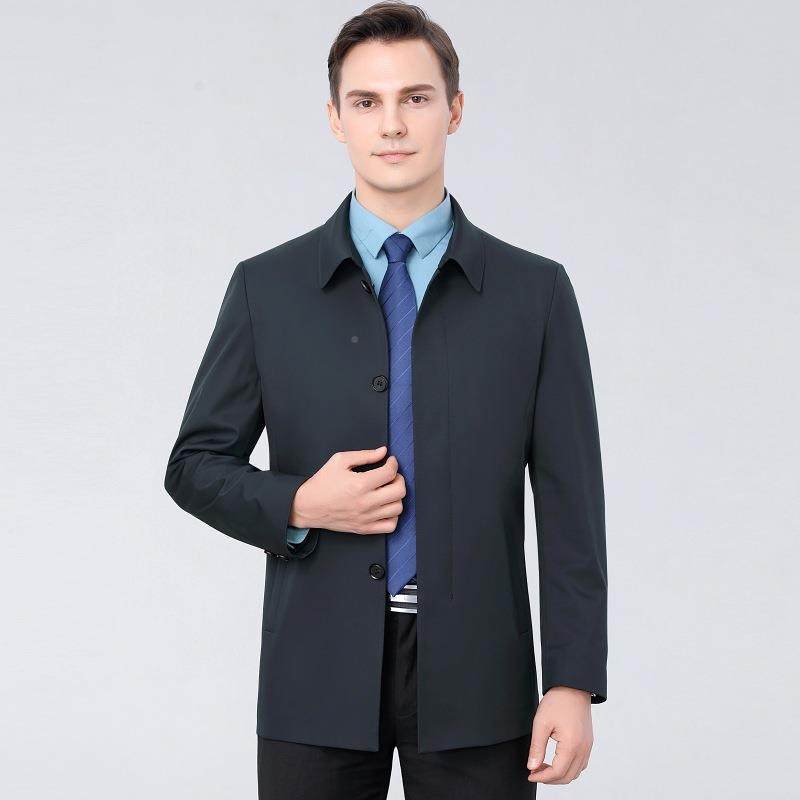 风春秋款男士单排扣夹克中2216-R商休务闲纯色防免烫翻领年爸爸外,户外/登山/野营/旅行用品,其他户外服装,淘宝优惠券,粉丝福利购,淘宝优惠卷